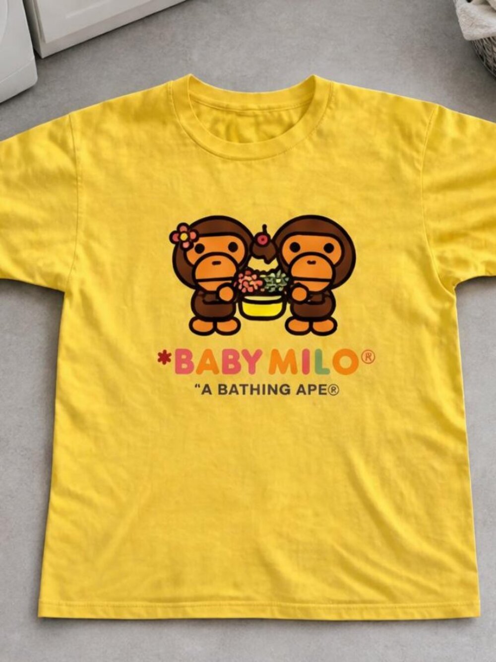 Baby Milo Monkey Graphic Tee Daisy Unisex